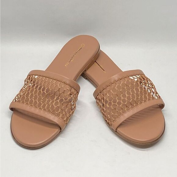 Gianvito Rossi Jamaica Mesh & Leather Slides size 38 - Picture 6 of 12